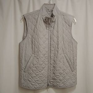 MaxMara weekend quilted full zip vest gray